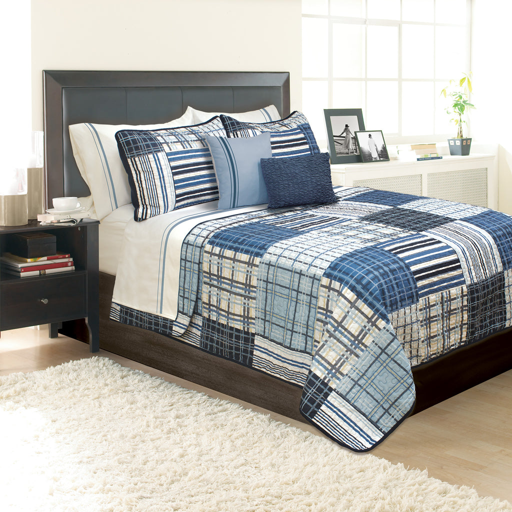 Duncan Navy Quilt set
