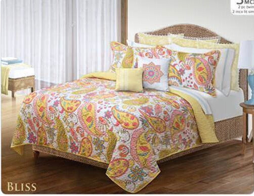 Bliss Yellow Quilt set