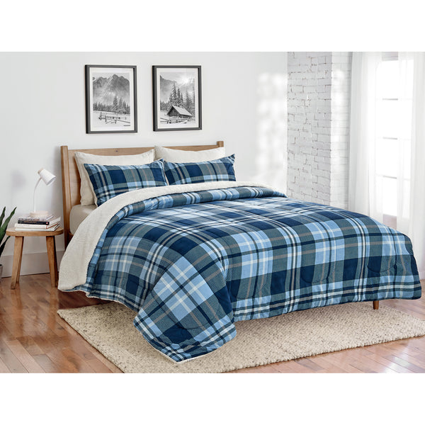Micromink Comforter set-Blue