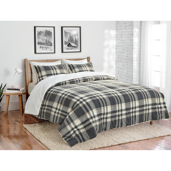 Micromink Comforter set-Grey