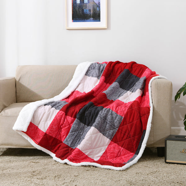 Oversized Printed Quilted Throws