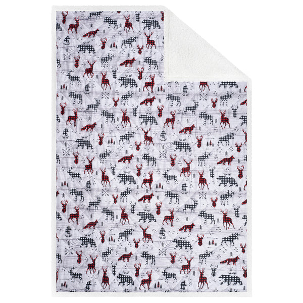 Oversized Printed Quilted Throws