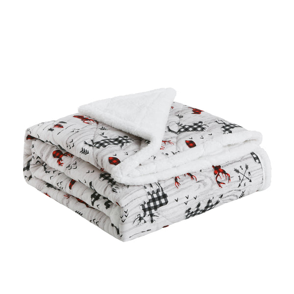 Oversized Printed Quilted Throws