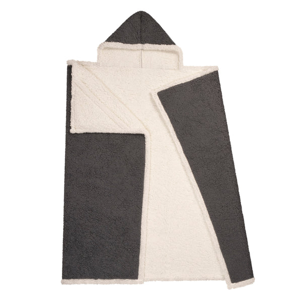 Premium Ultra Soft Hoodzy Hooded Throw Blanket with Sherpa