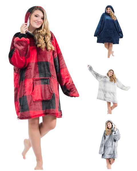 Cozy Hooded Sweater Blanket