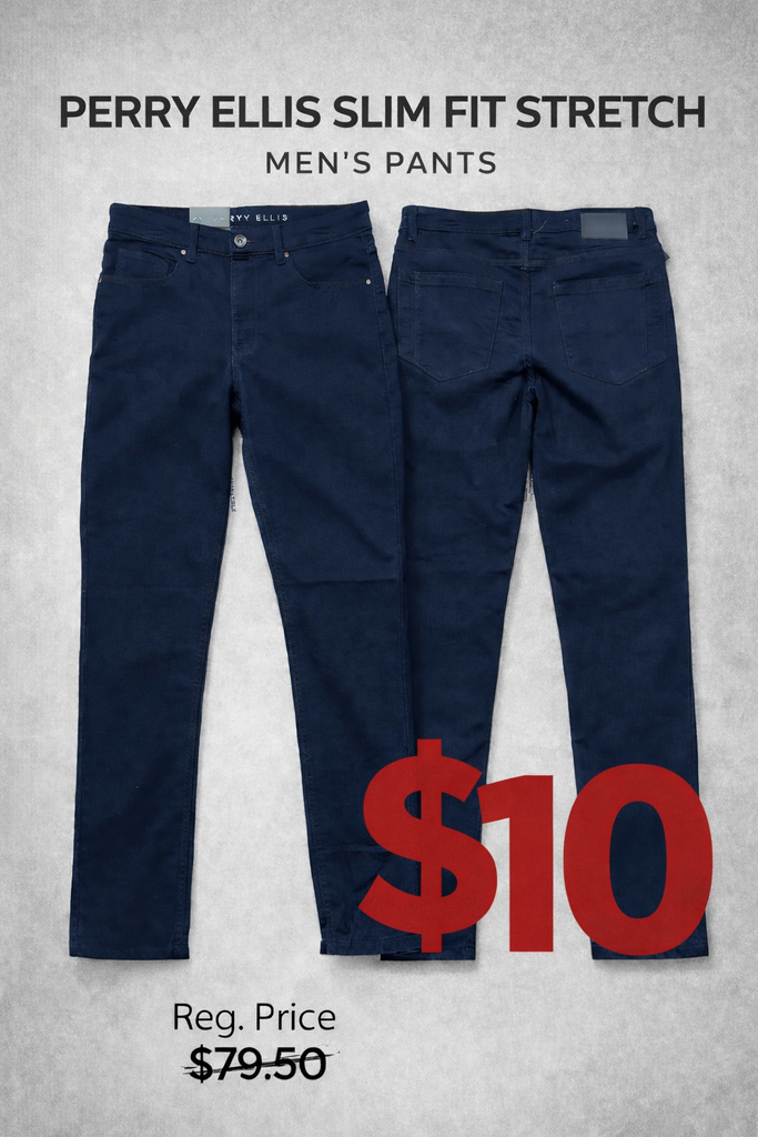Perry Ellis Men's Slim Fit Pants