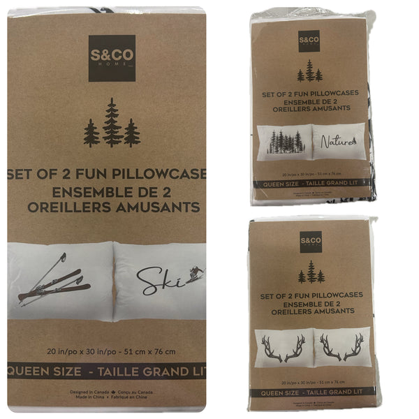 Pillowcases--Cottage prints 2-pack