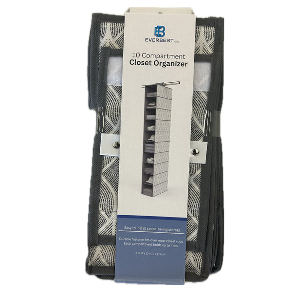 10 Compartment Closet Organizer