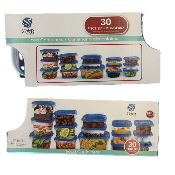 Food Containers-30 piece set