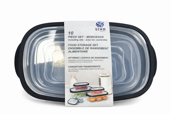 Food Storage set--10-piece Rectangular