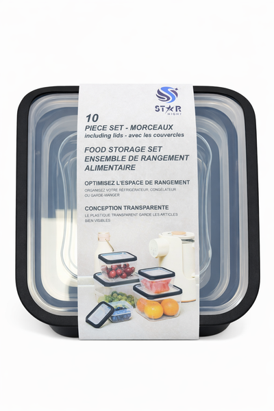 Food Storage set--10-piece Square