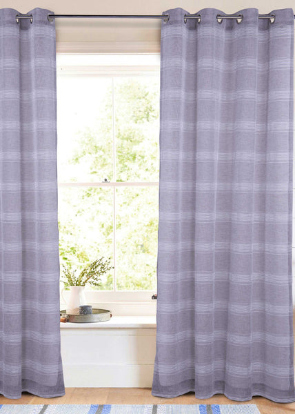 Semi-sheer grommet curtain – Terra Latte