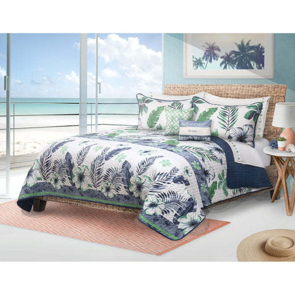 Tropicana 5-piece Quilt set