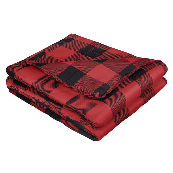 Weighted Blanket 15 pounds --Red Buffalo Plaid