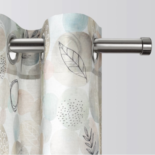 Semi-sheer grommet curtain – Urban Teal