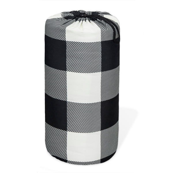 Weighted Blanket 15 pounds --White Buffalo Plaid